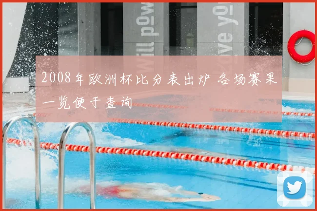 2008年欧洲杯比分表出炉 各场赛果一览便于查询